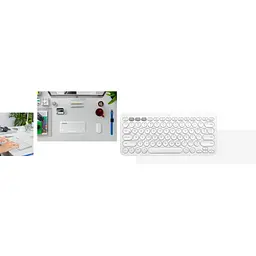 Клавіатура Logitech K380s Multi-Device Bluetooth UA White (920-011852) - мініатюра 7