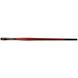 Пензель синтетика плоска Carrot 1097F №18 коротка ручка Kolos