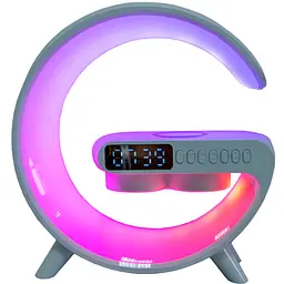 Настільний смарт нічник RGB світильник з бездротовою зарядкою Bluetooth колонка G11 15W BT