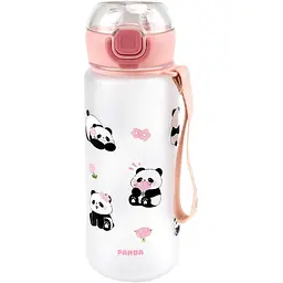 Пляшка для води Panda Bottle 480 Elisey мл Рожева (9218-006)