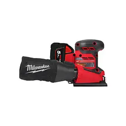 Шліфмашина вібраційна акумуляторна MILWAUKEE, M18 BQSS-502B, 113х104мм (зарядний пристрій М12-18 С, 2 акумулятори М18 В5 5Аг, су - мініатюра 5