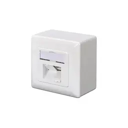 Комп'ютерна розетка Digitus 2xRJ45 FTP, для відкритої проводки (DN-9002-N) - мініатюра 1