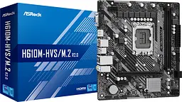 ASRock H610M-HVS/M.2 R2.0 (1700/H610, 2*DDR4, 1xPCIex16, HDMI/VGA, 4xSATAІІІ, M.2, GLan, 7.1ch, mATX - мініатюра 5