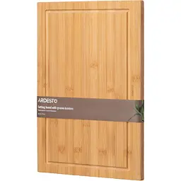 Дошка кухонна Ardesto Midori з жолобом бамбук 33х22х1.5 см (AR1433BA) - мініатюра 3