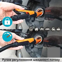 Ручний насос - помпа для перекачування палива та рідин  Good Idea  швидкість сягає 7–9 літрів за хвилину Чорний (215423Y) - мініатюра 7