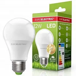 Лампочка Euroelectric LED А60 12W E27 4000K 220V (LED-A60-12274(EE)) - мініатюра 2