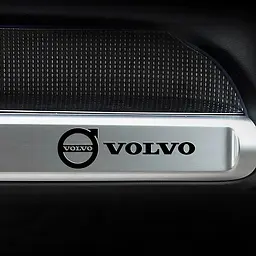 Наклейка з логотипом Volvo метал, на клейкій стрічці 1шт (універсальна) - мініатюра 4