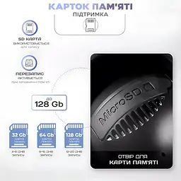 Камера відеоспостереження IP Wi-fi, 355 ° Full HD IP66 6MP 1920x1080p, біла / чорна (4690954441) - мініатюра 6