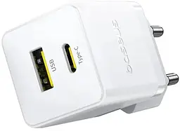 МЗП Baseus Palm Fast Charger C+U 20W EU White - мініатюра 3