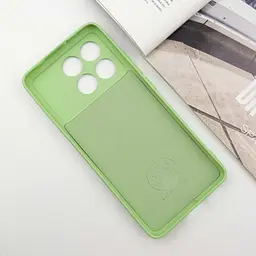 Чохол TPU GETMAN Liquid Silk Full Camera для Xiaomi Poco X6 Pro Зелений / Pistachio - мініатюра 3