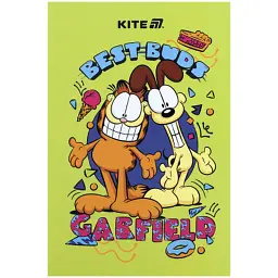 Блокнот Kite Garfield 2 А5, термобіндер, 64 аркуші, нелінований (GF25-193-2)