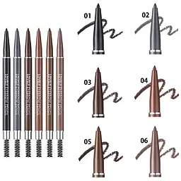 Олівець для брів Tony Moly Lovely Eyebrow Pencil Black тон 01, 1 г - мініатюра 5
