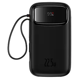 Зовнішній акумулятор Baseus Power Bank QPow2 Dual-Cable 20000mAh 22.5W (P10055000112-B1) Black - мініатюра 2