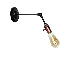 Бра настінне Levistella 752WM1905-1, E27, 60W, чорний, мідна основа, сучасний стиль для дому