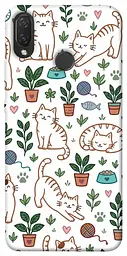 TPU чохол Demsky Cats pattern для Huawei P Smart+ (nova 3i)