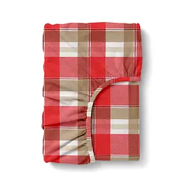 Простирадло на резинці фланель 200х220 BERRY TARTAN COSAS (4822052500088)