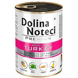 Вологий корм для собак Dolina Noteci Premium з індичкою 400 г - мініатюра 3