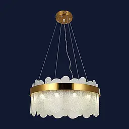 Люстра світлодіодна для високих стель у сучасному стилі Levistella 909XL3067-10 GD+WH 600MM - мініатюра 2