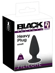 Анальна пробка Black Velvets Heavy Plug Small чорна