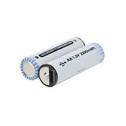 Комплект батарейок 2хAA з роз'ємом Type-C на 1.5V/3500mWh - мініатюра 3