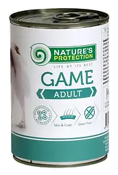 Вологий корм для дорослих собак всіх порід з дичиною Nature's Protection Adult Game, 800г