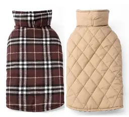 Зимовий водонепроникний двосторонній жилет у клітинку Derby Plaid Brown у британському стилі, XS Коричневий