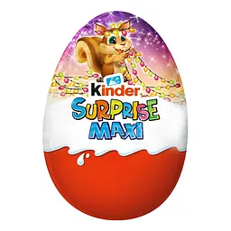 Шоколадне яйце Kinder Überraschung Rosa Maxi Weihnachten Christmas Білочка 100 г