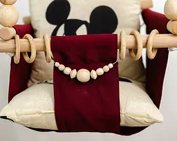 Гойдалка дитяча підвісна Mickey House, гойдалка дитяча м'яка тканинна - мініатюра 2