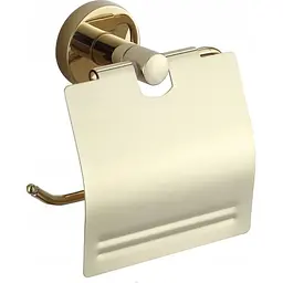 Тримач туалетного паперу з кришкою VBI Venus gold VBI-040013GL, Золотий