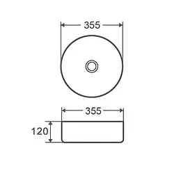 Раковина накладна Mixxus Premium TOPPER-0102 (MP6680) - мініатюра 3