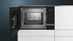 Мікрохвильова піч Siemens вбудована, 25л, електр. керув., 900Вт, гриль, дисплей, нержавіюча сталь - мініатюра 5