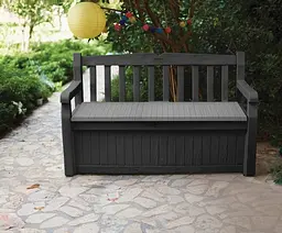 Лавка-ящик для зберігання Keter Eden Bench чорний 265 л - мініатюра 5