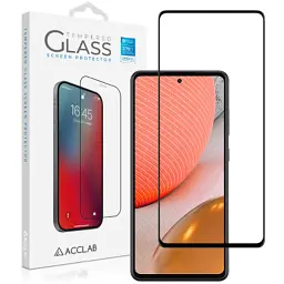 Скло захисне ACCLAB Full Glue Samsung A72 Black (1283126510557)
