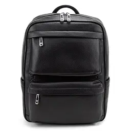 Чоловічий шкіряний рюкзак чорний Tiding Bag A25F-210727A - мініатюра 3