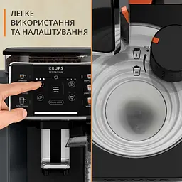 Кавомашина Krups Sensation Milk M90 EA912B10 - мініатюра 2