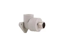 Кут Thermo Alliance 1/2" 90° d 20мм поліпропіленовий 1/2"З настінний, з кріпленням для поліпроп. труб (DSE501)
