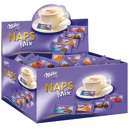 Набір шоколадний Milka NAPS Mix 355 шт 1702 г