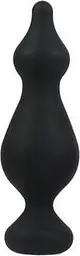 Adrien Lastic Amuse Big Black, L - анальна пробка з двома переходами, 13.5х4.1см, чорний