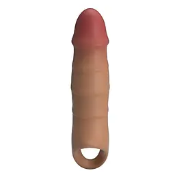 Насадка на пеніс Pretty Love Penis Sleeve Damell, 19.8 см (коричневий) - мініатюра 4