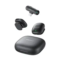 Бездротова мікрофонна система ACEFAST R1 dual-mic (Type-C) Black (6974316284895) - мініатюра 6