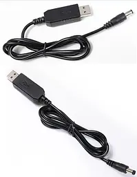 Переходник-кабель питания для роутера USB – DC5.5x2.1 с 5в – 12в длина 1 метр