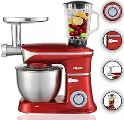 Кухонний комбайн-тестоміс 3 до 1 DMS KMFB-1900R 6.5 л
