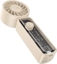 Вентилятор портативний HOCO HX602 transparent beige - мініатюра 3