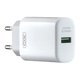 Мережевий зарядний пристрій XO-L85D ( EU ) QC3.0 18W Білий