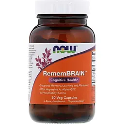 Підтримка мозку Now Foods RememBrain 60 капсул
