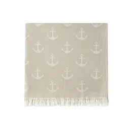 Рушник Lotus Home Pestemal - Anchor 90x160 beige бежевий - мініатюра 2
