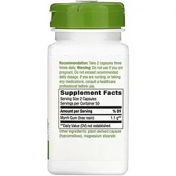 Мірра Nature's Way Myrrh Gum 1100 мг 100 капсул - мініатюра 2