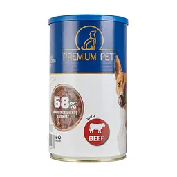 Вологий корм для собак Premium Pet шматочки в соусі з телятиною 1.24 кг - мініатюра 2