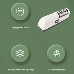 Електрична точилка для ножів і ножиць з акумулятором • USB електрична точилка для кухонних інструментів - мініатюра 4