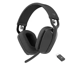 Навушники накладні бездротові з вбудованим мікрофоном Logitech Zone Vibe Wireless UC 981-001199 Graphite